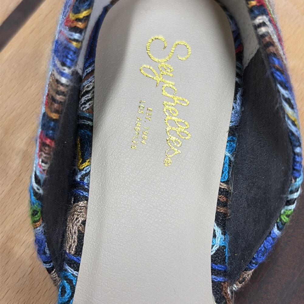 Seychelles - Embroidered Multicolor Point-Toe D’Orsay Flat - Women’s Size 6 - Picture 5 of 7